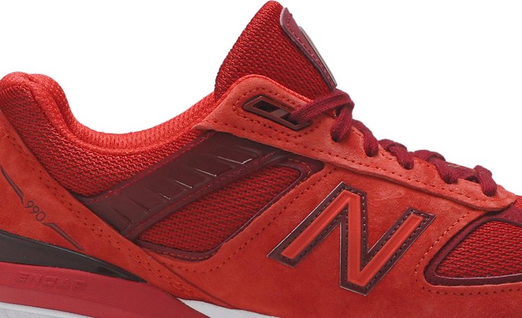 New Balance 990v5 Made in USA 'Molten Lava' sneakers, red