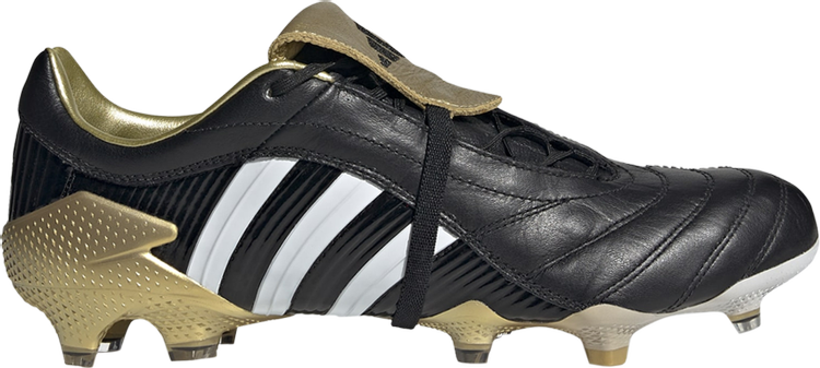 حذاء Adidas Predator Pulse FG 'Black Gold Metallic' باللون الأسود