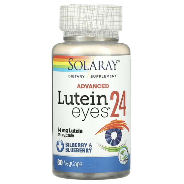 Advanced Lutein Eye Formula, 24 mg, 60 Vegetarian Capsules, Solaray