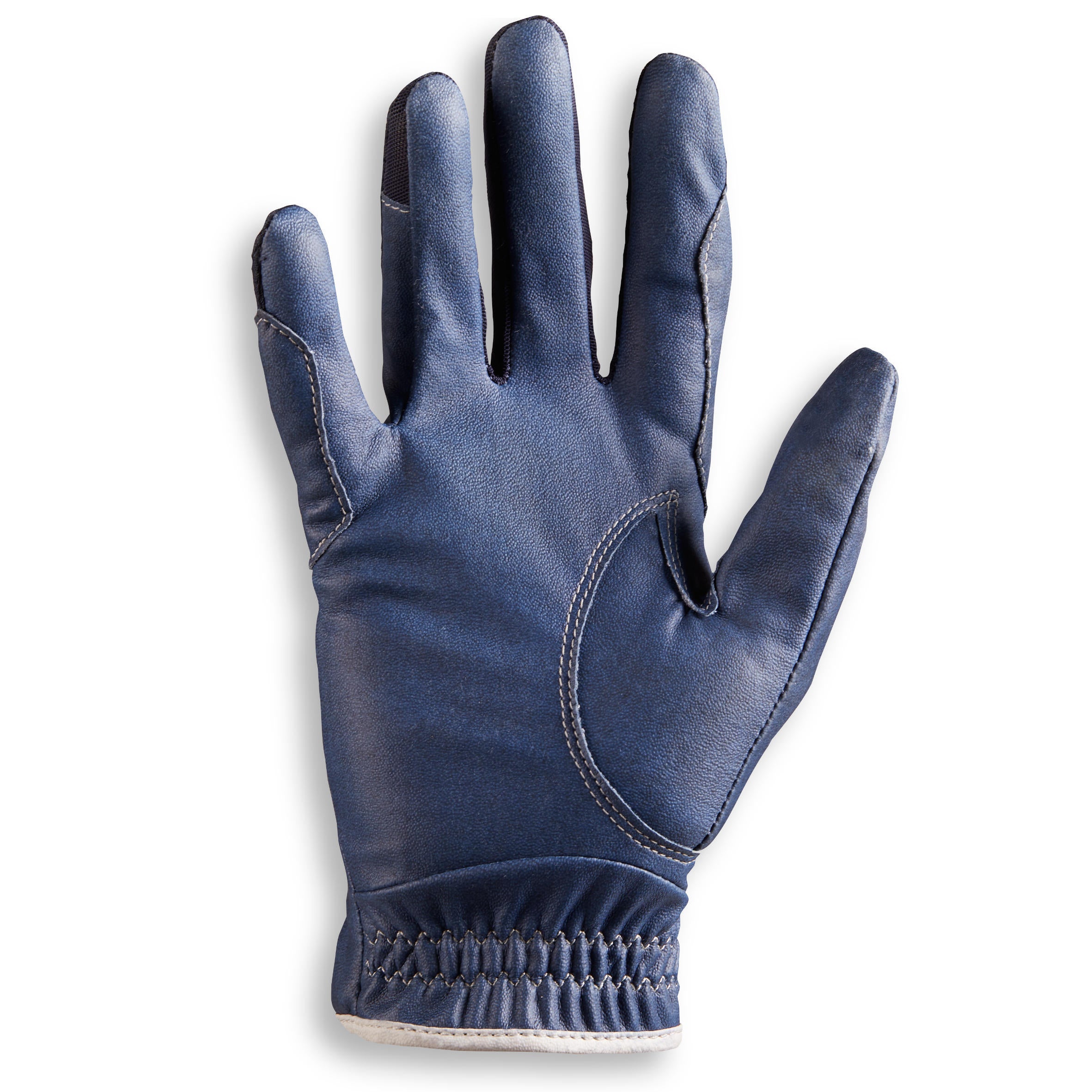 Fouganza riding gloves for children, blue