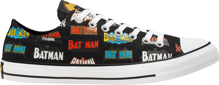 Converse Batman x Chuck Taylor All Star Low 80th Anniversary Sneakers - Logo, Multicolor