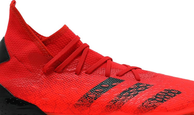 Limited edition Adidas Predator Freak.3 FG 'Demonscale - Solar Red' boots, red