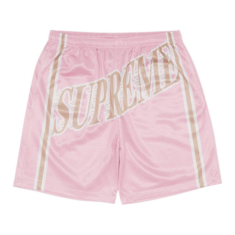 Supreme Slap Shot Baggy Mesh Shorts, Pink