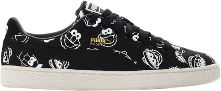 Puma Sesame Street x Basket Black sneakers, black