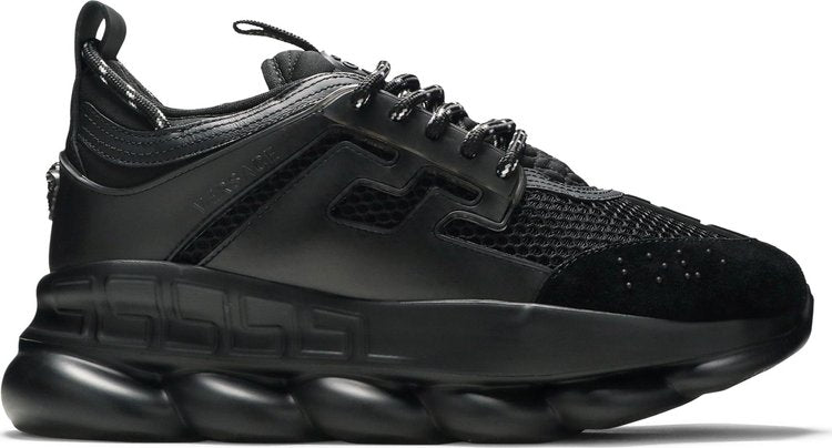 Versace Chain Reaction Triple Black sneakers, black