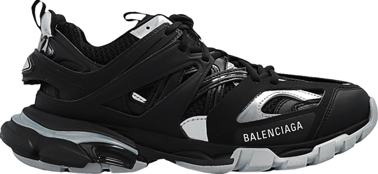 حذاء رياضي Balenciaga باللون الأسود والفضي والأسود