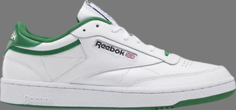 Reebok Club C 85 Leather sneakers, white-green