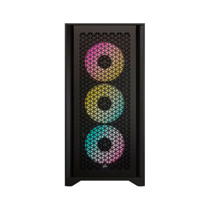 Corsair 4000D RGB Airflow ATX Tempered Glass Case, Mid Tower, Black, CC-9011240-CN