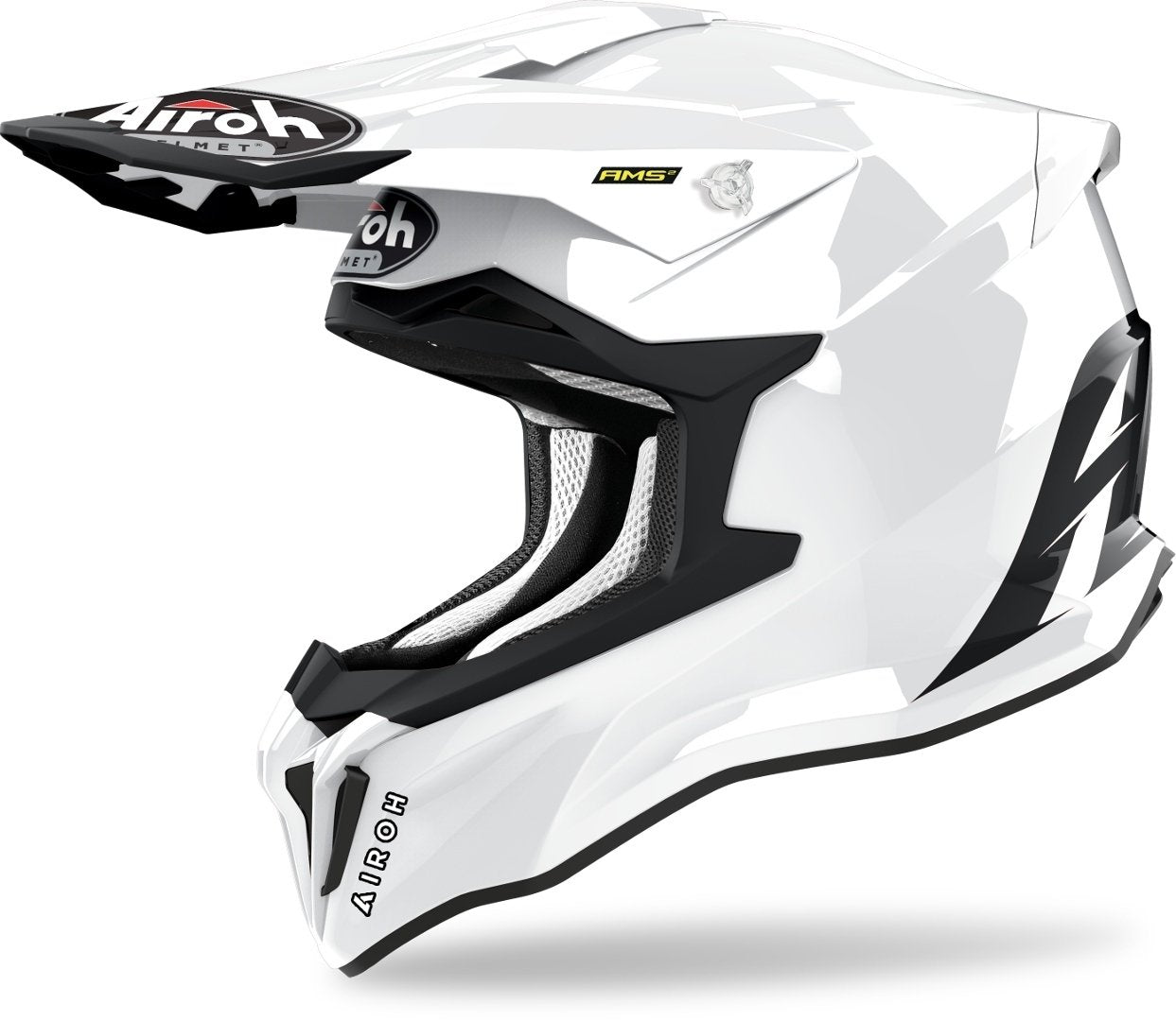 Airoh Strycker Color Carbon Motocross Helmet, White