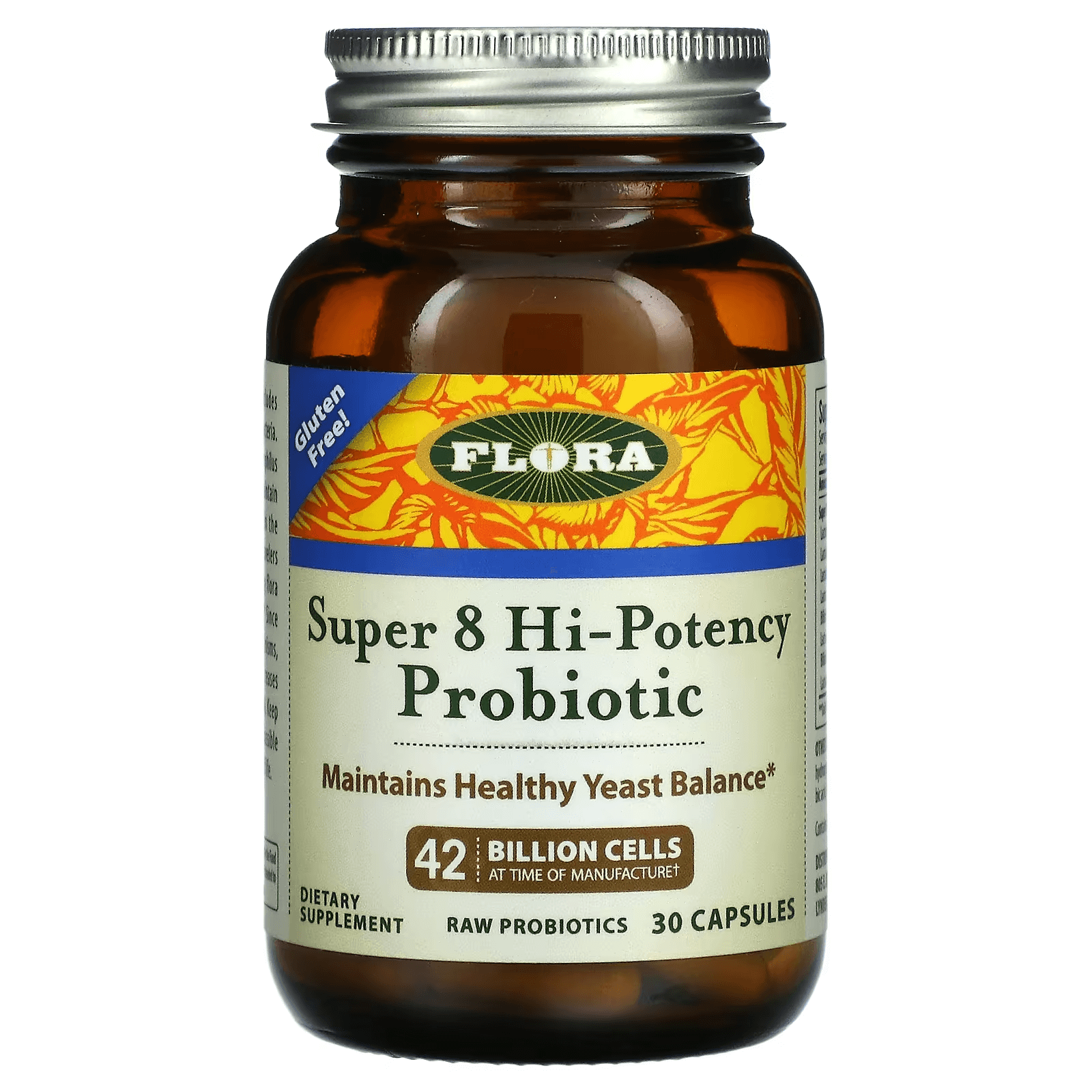 Probiotic Super 8 Flora 42 Billion Cells, 30 Capsules