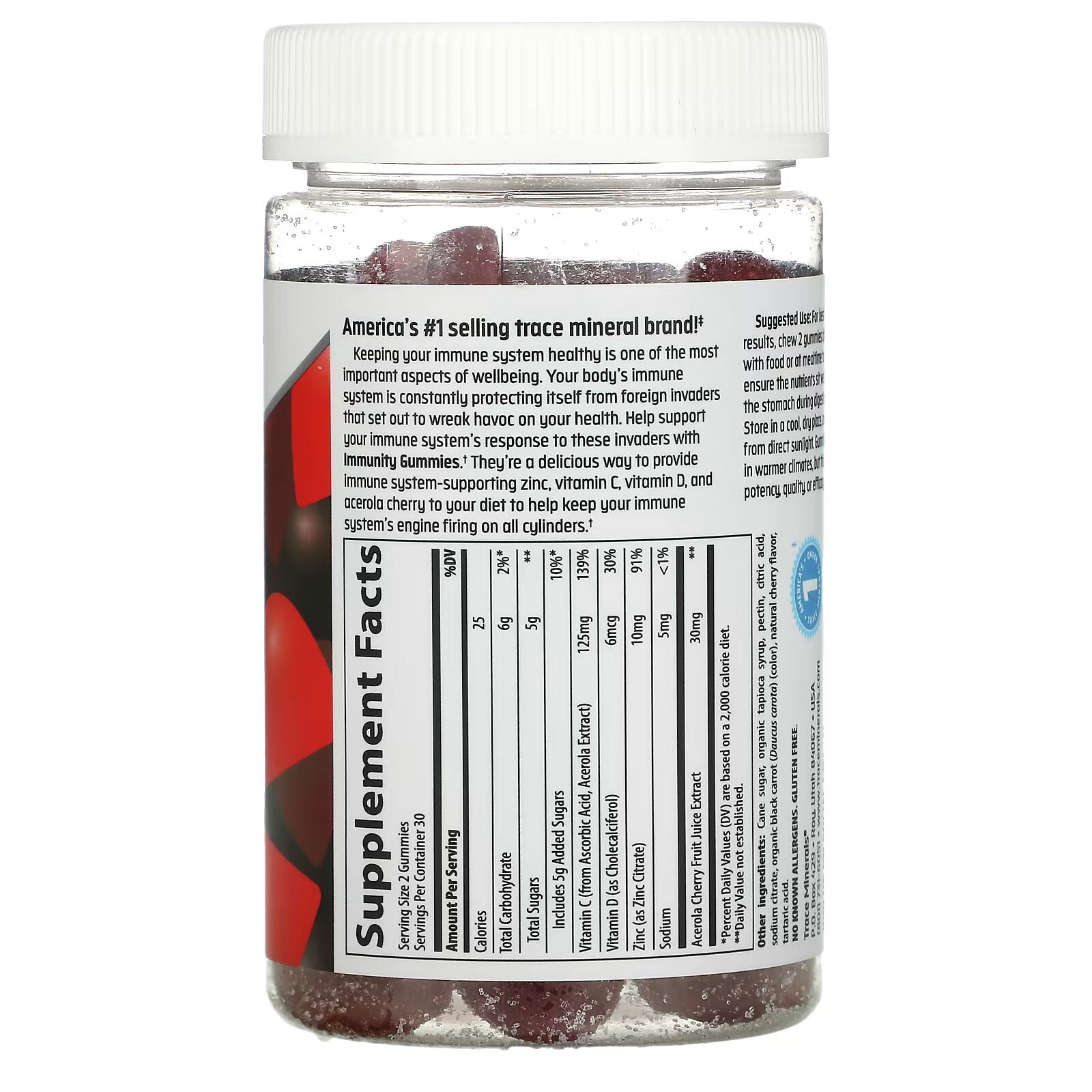 Trace Minerals Immune Gummies, 60 pcs.