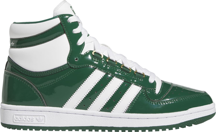 حذاء رياضي Adidas Top Ten RB 'Dark Green Patent' باللون الأخضر