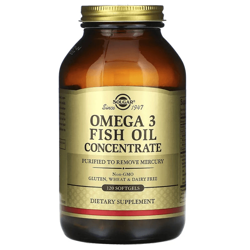 Omega-3 Fish Oil Concentrate, 120 Softgels, Solgar