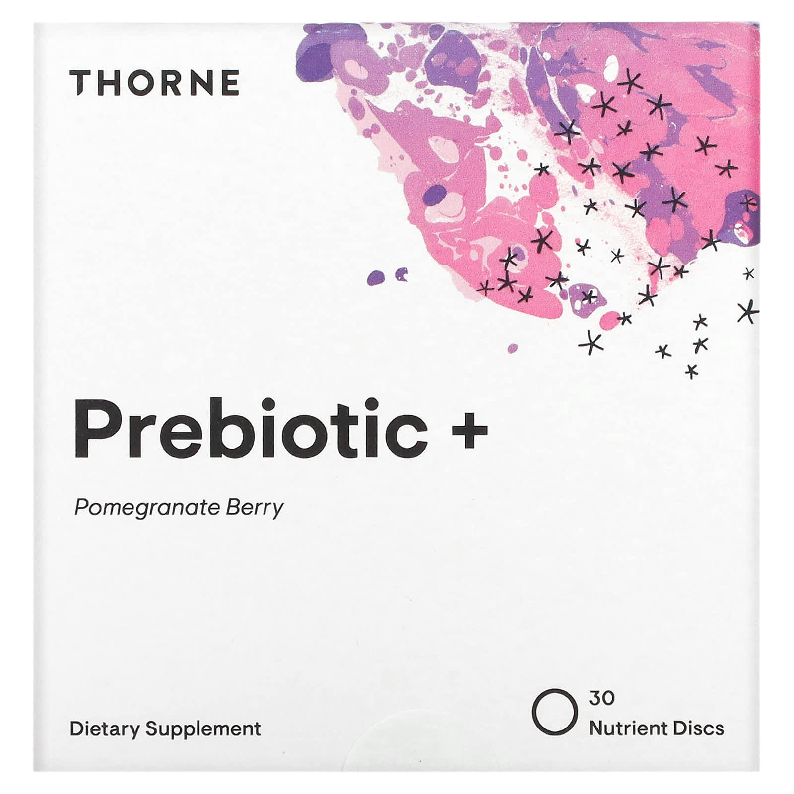 Thorne Prebiotics, Pomegranate/Berry, 30 Soluble Discs