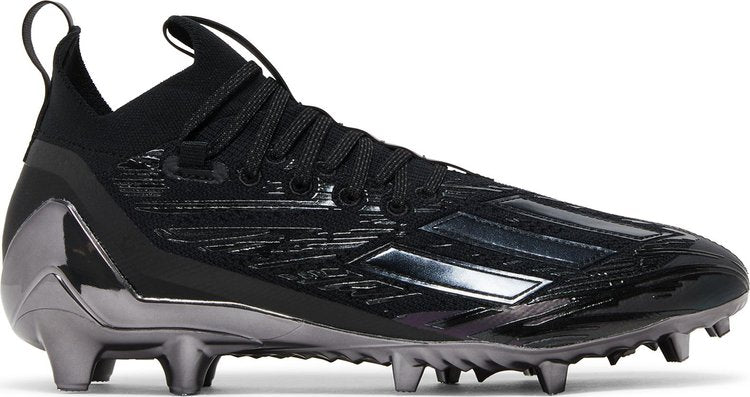 حذاء Adidas Adizero Cleats Primeknit 'Black Night Metallic' باللون الأسود