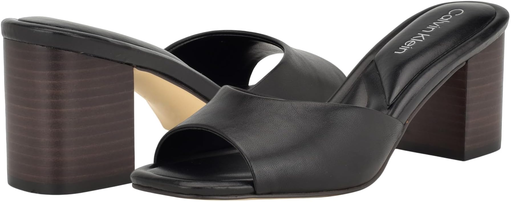 Toven Calvin Klein sandals, black leather