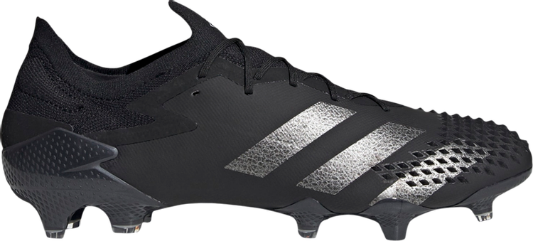 حذاء Adidas Predator Mutator 20.1 FG 'Demonskin - Black Silver Metallic'، أسود