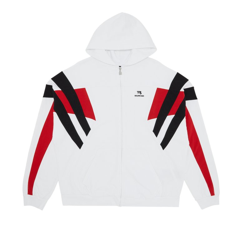 Balenciaga Tracksuit Hoodie 'White/Black', white