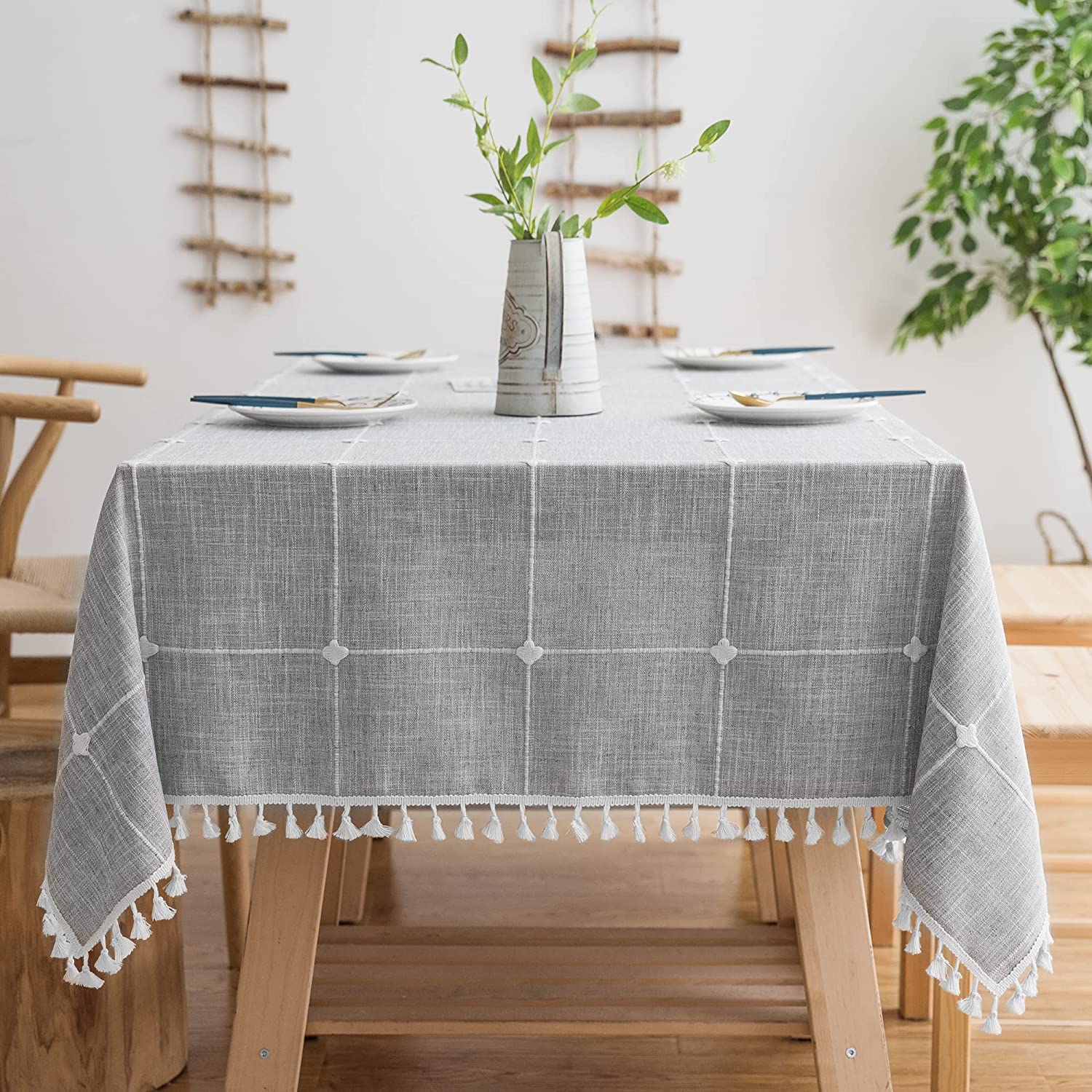 Tablecloth Oubonun, gray