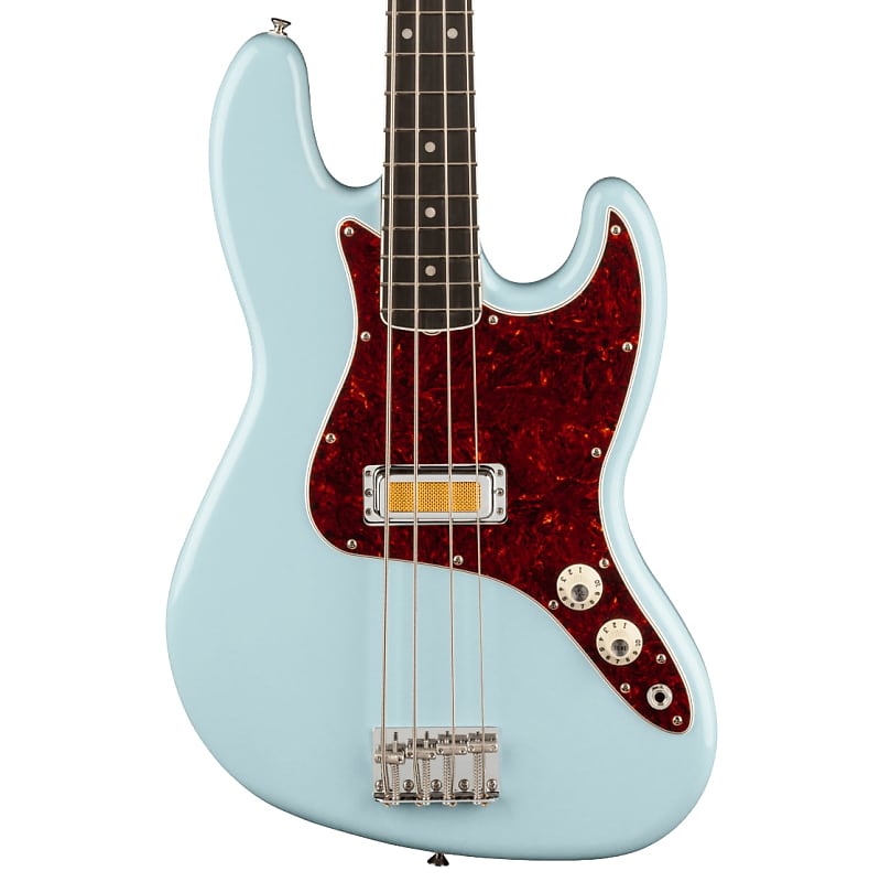 Fender Gold Foil Jazz Bass 4-string Bass Guitar - Sonic Blue Gold Foil Jazz Bass 4-string Bass Guitar