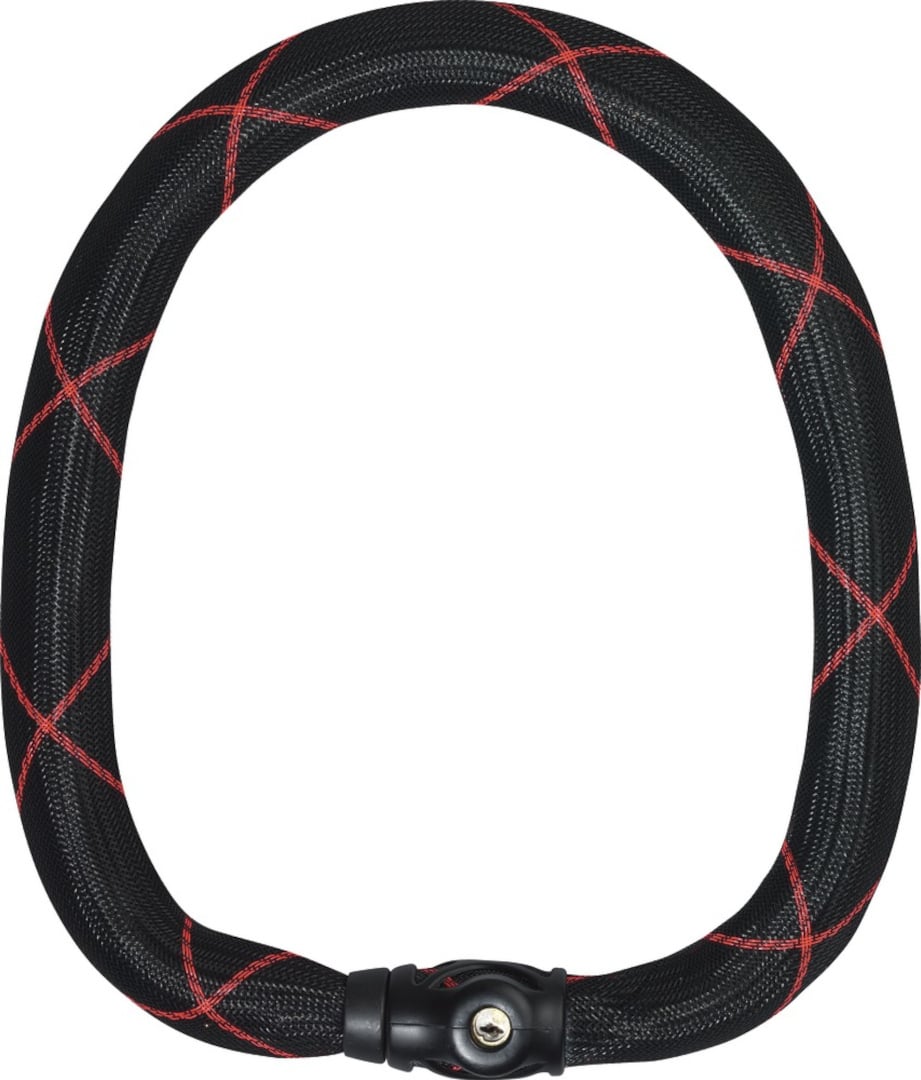 قفل سلسلة ABUS Steel-O-Chain Ivy 9210، أسود/أحمر