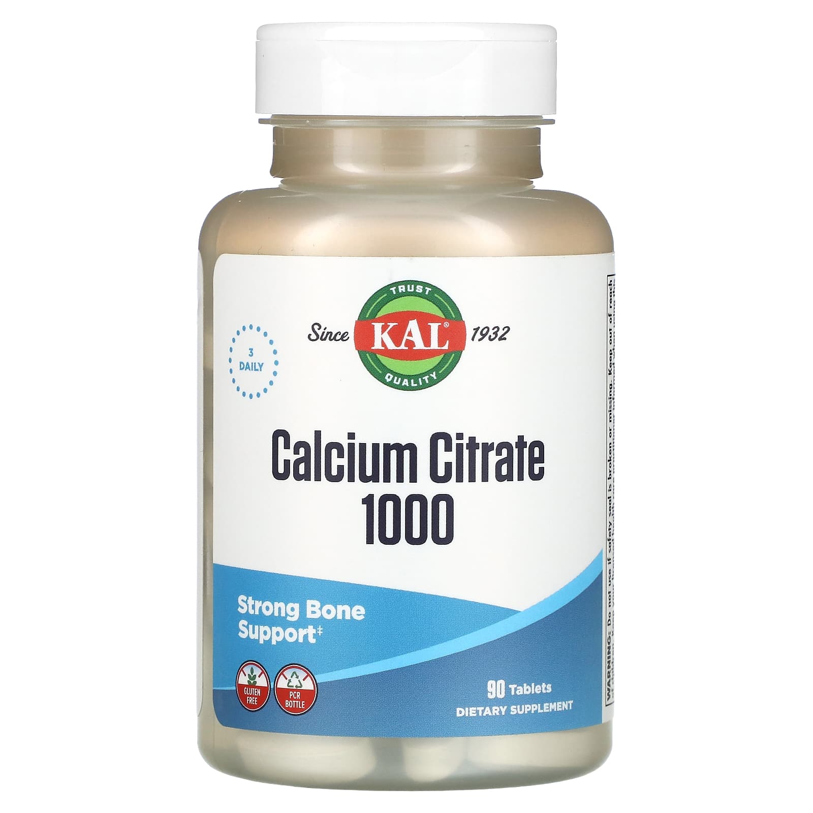 Calcium Citrate KAL, 90 tablets