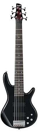 Ibanez GSR206 Gio 6 String Electric Bass Guitar, Black GSR206 BK