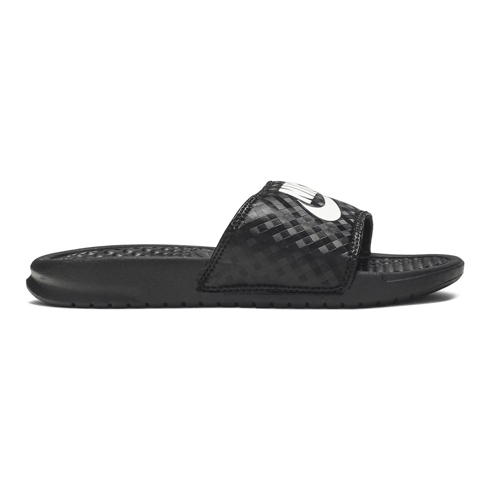 صندل Wmns Benassi JDI Slides، أسود/أبيض