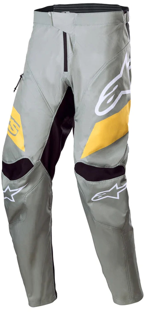 Alpinestars Racer 2023 Bike Pants, Grey/Yellow