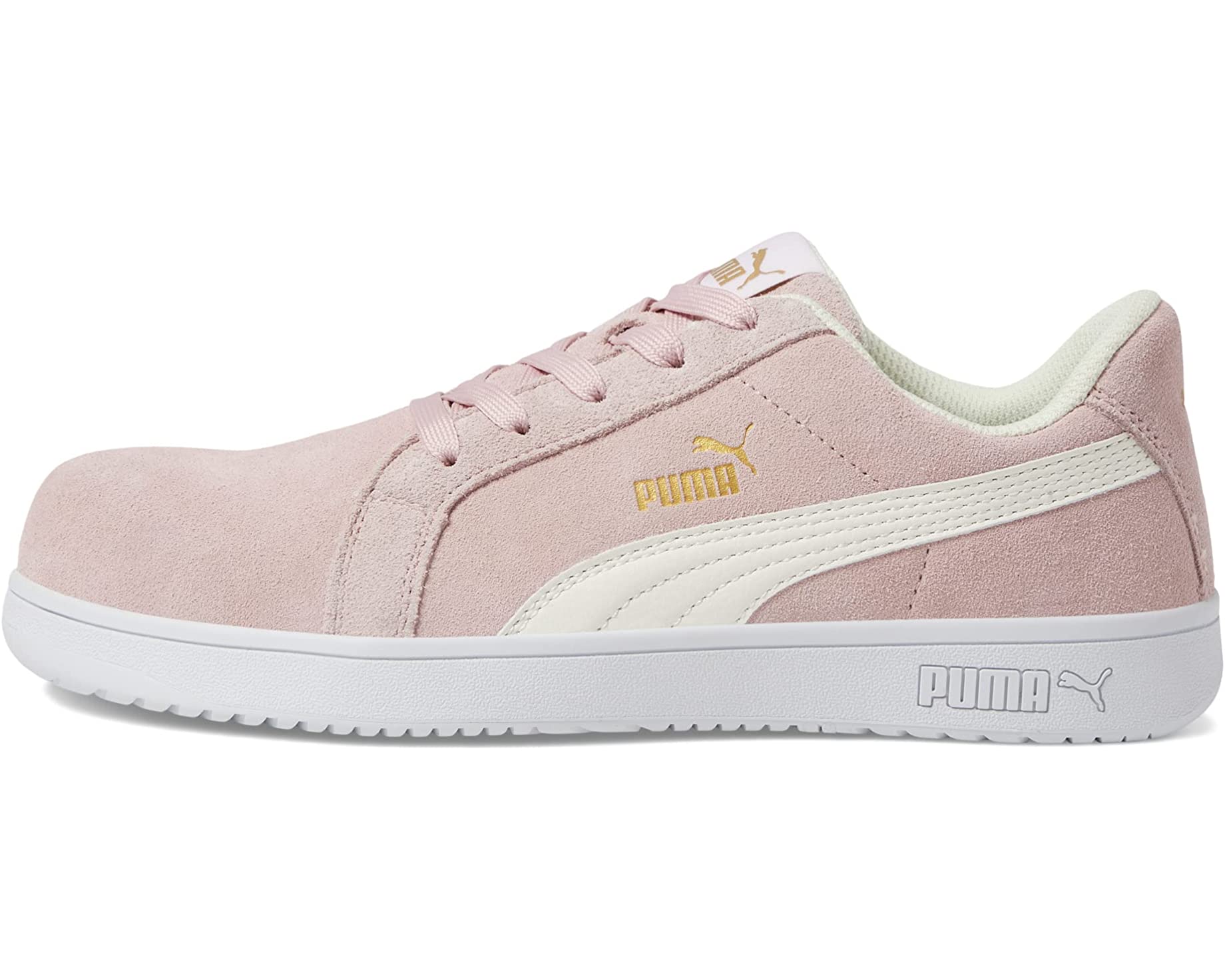 حذاء رياضي للسلامة Iconic Suede Low ASTM EH PUMA باللون الوردي