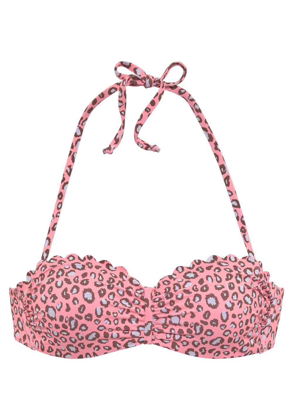 Balconette bra Lascana bikini top, pink