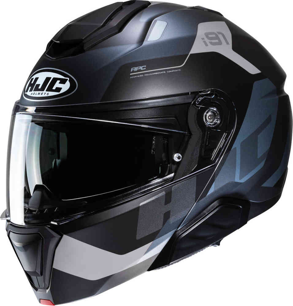 i91 HJC Karst Helmet, Black/Grey/Silver