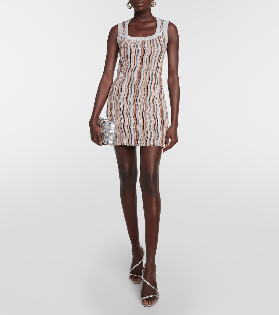 Mini dress with zigzag Missoni, multicolor