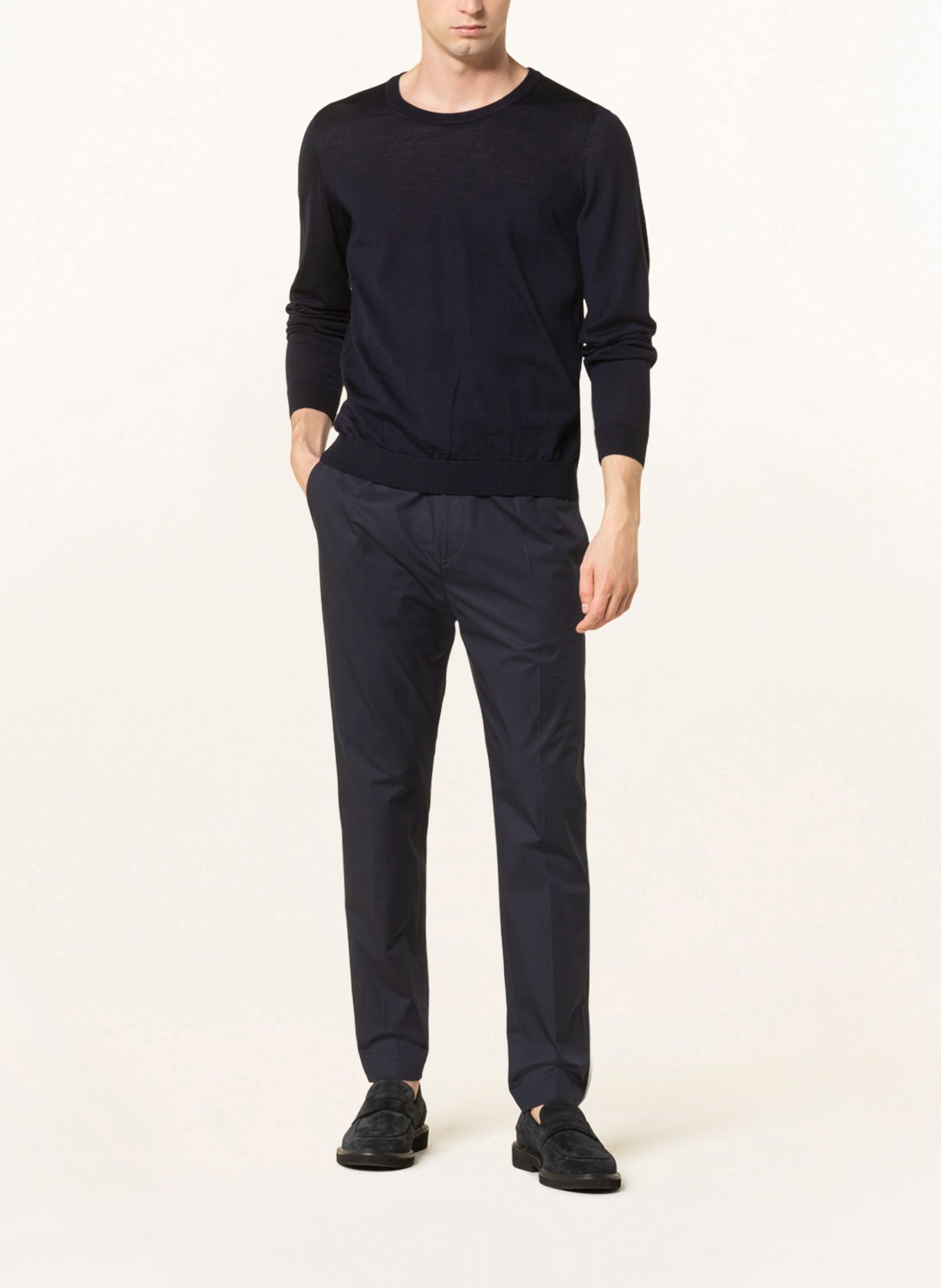 Sweater BOSS LENO, dark blue