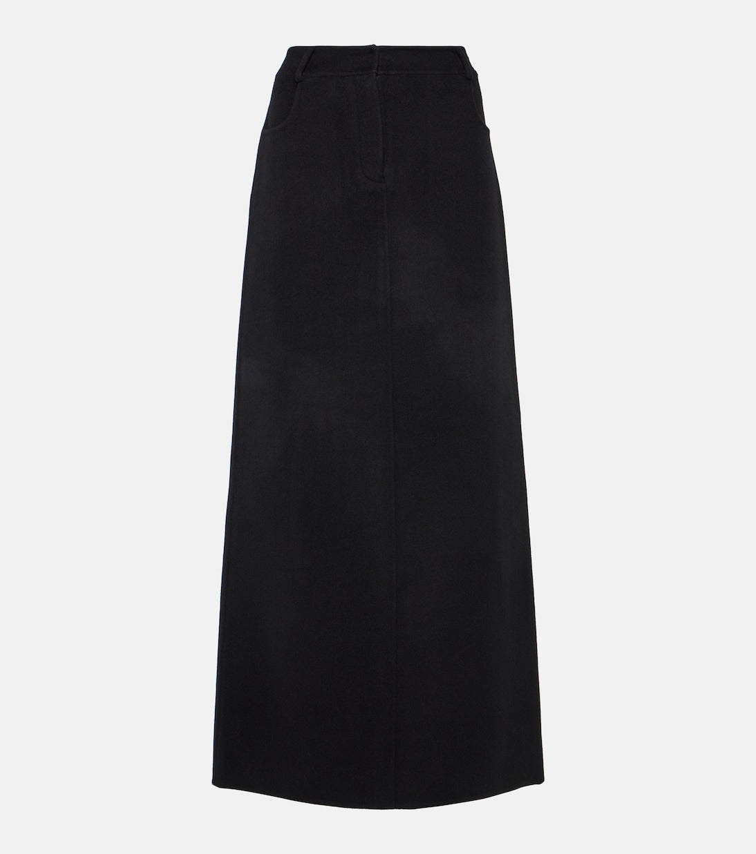 The Frankie Shop malvo wool blend maxi skirt, black