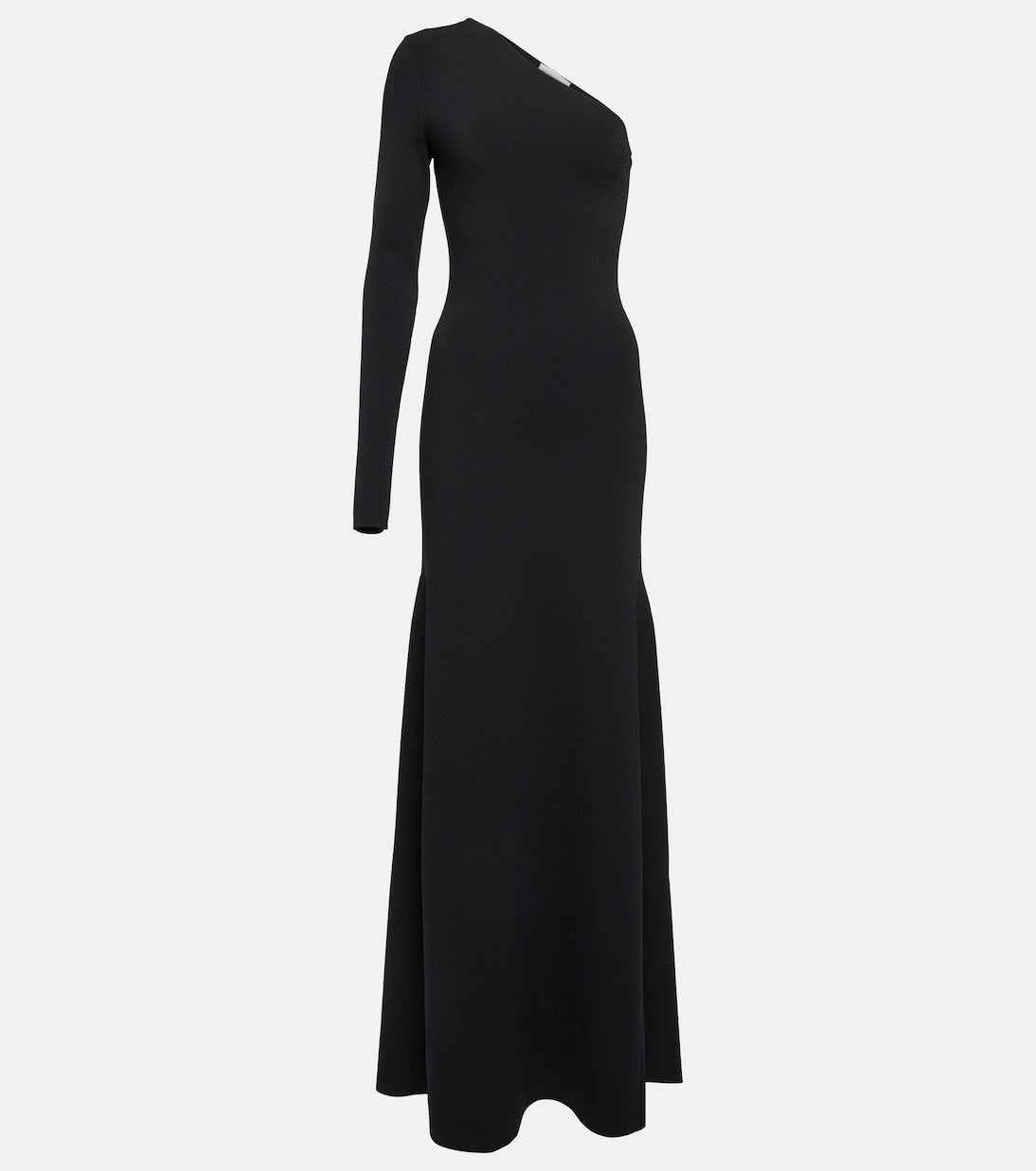 Victoria Beckham Knitted One Shoulder Maxi Dress, Black