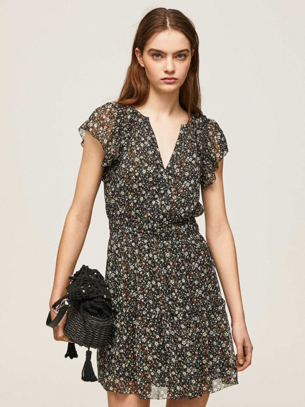 Dress Pepe Jeans AIKO, brown