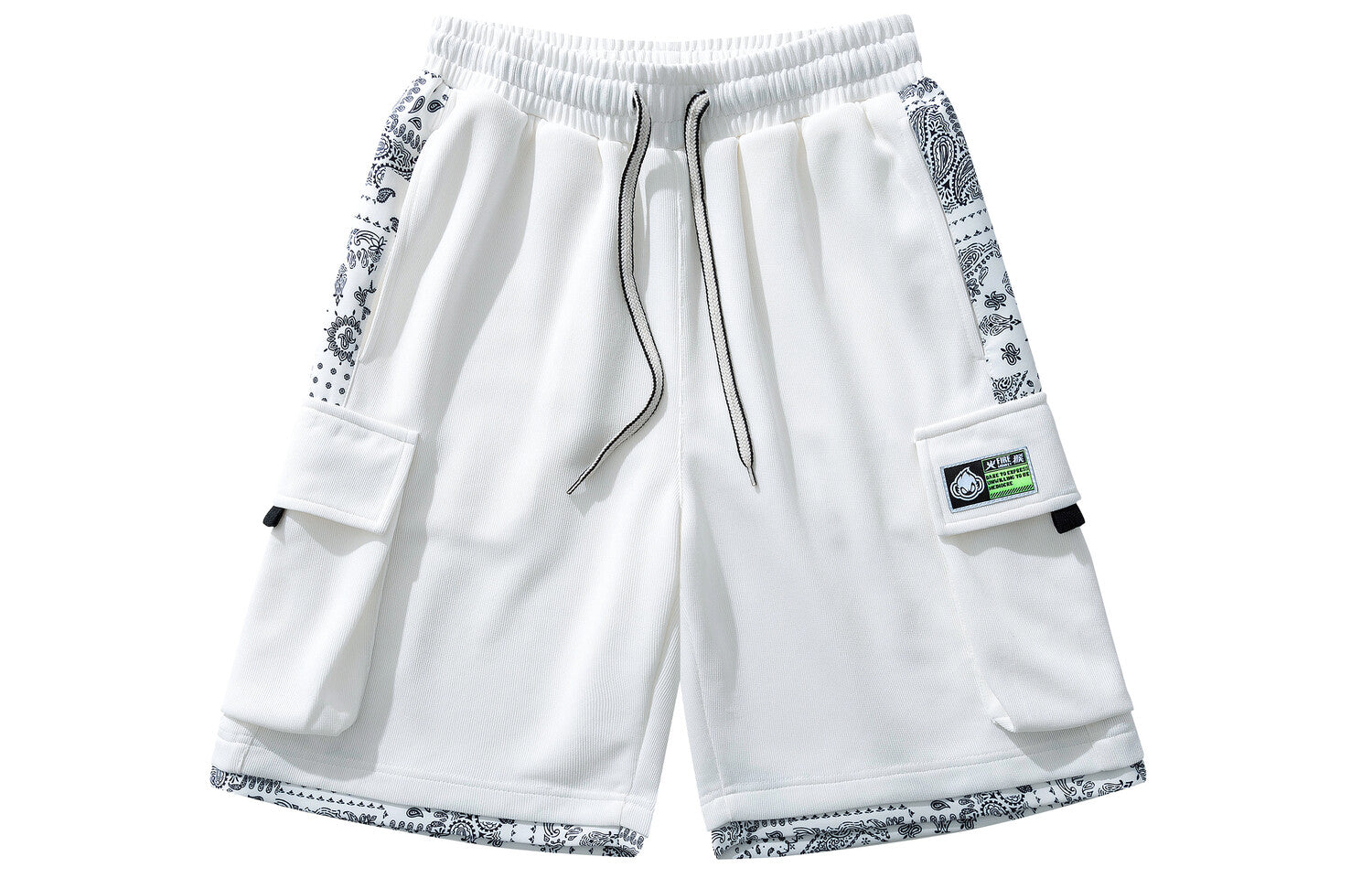 Fire Monkey FireMonkey Unisex Cargo Shorts, White