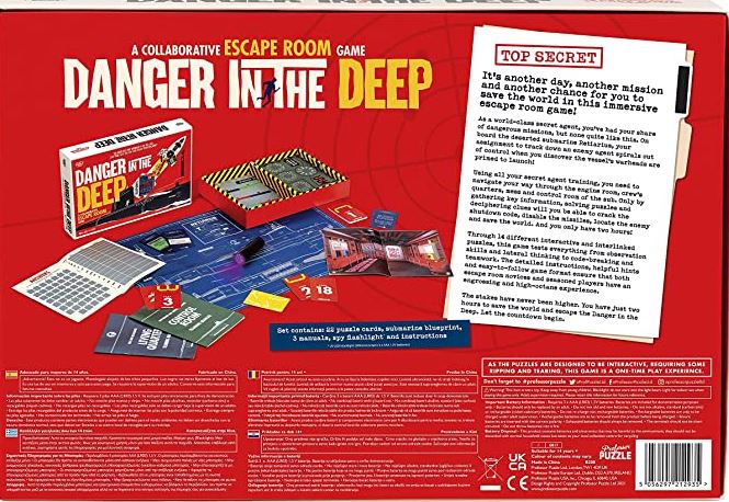 Board game Professor Puzzle Danger in the Deep Professor Puzzle Danger in The Deep