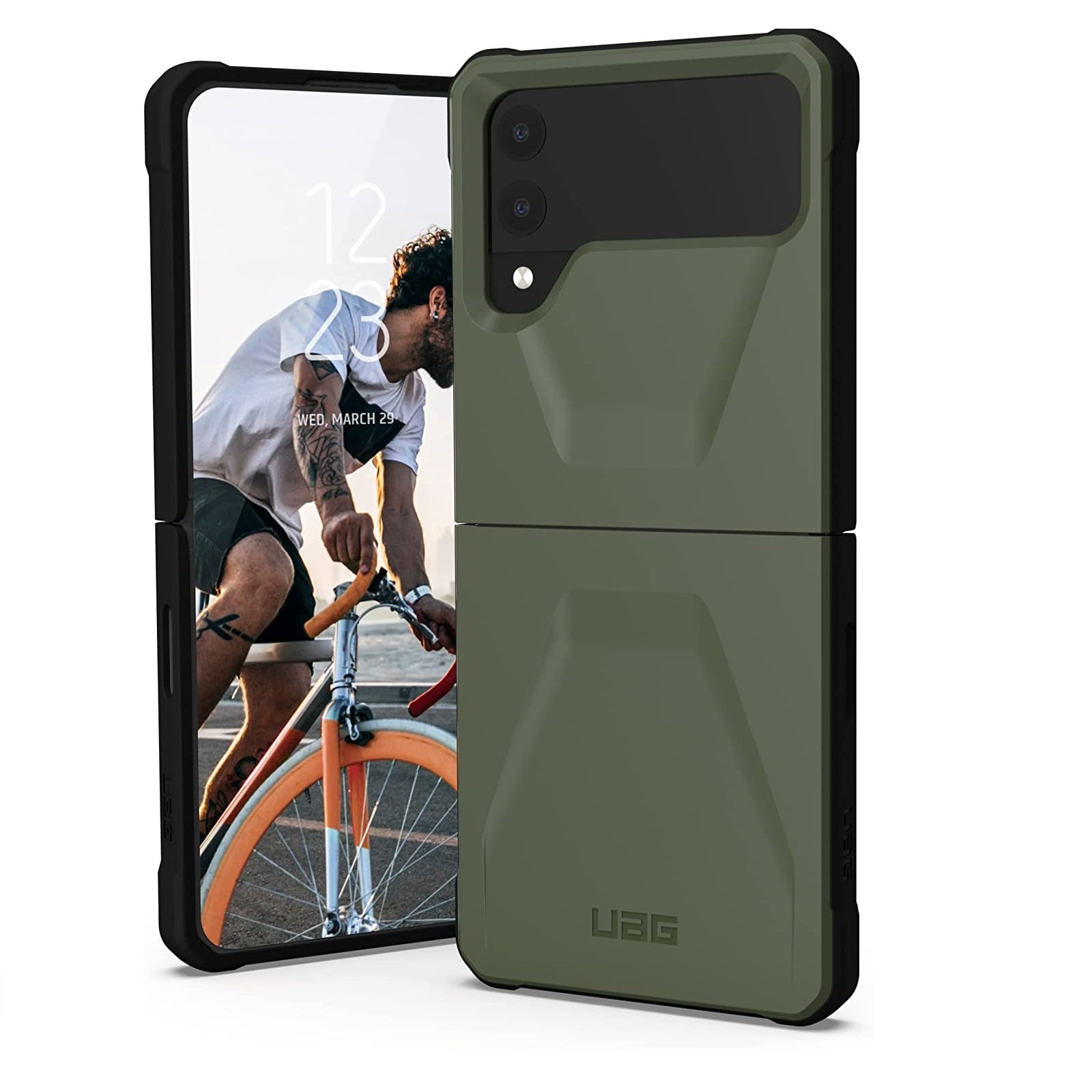 Case UAG Civilian Designed for Samsung Galaxy Z Flip 4, olive