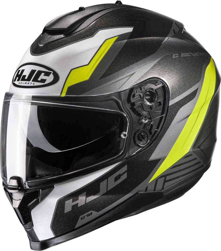 C70 HJC Silon Helmet, Black/Yellow/White