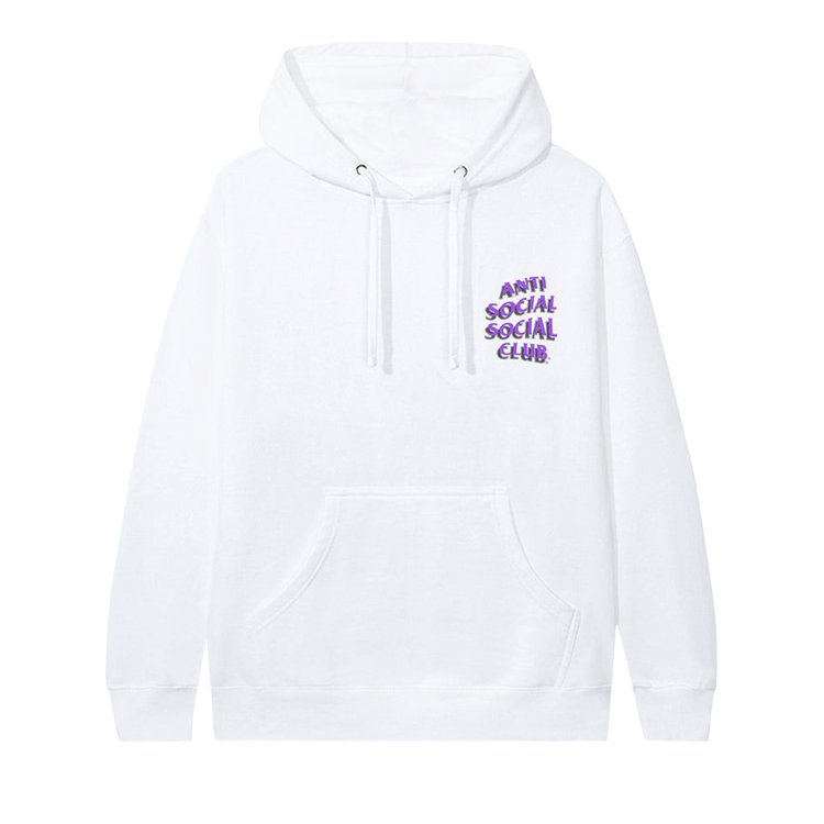 Anti Social Social Club Toned Down Hoodie 'White', white