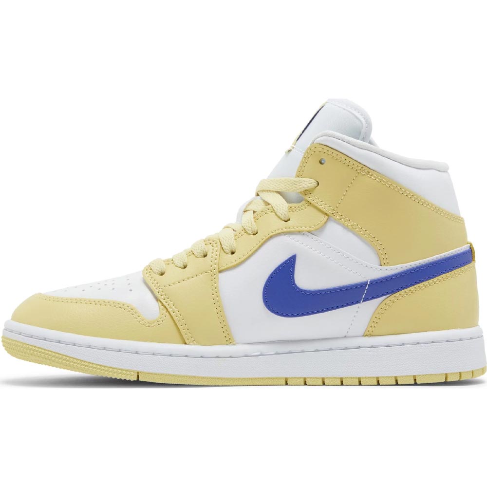 Nike Air Jordan Wmns Air 1 Mid, yellow/white/blue