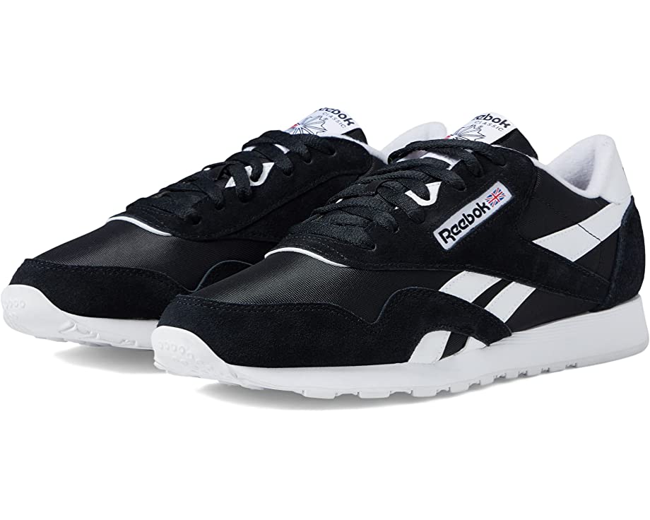 Classic Nylon Reebok Lifestyle Sneakers, black