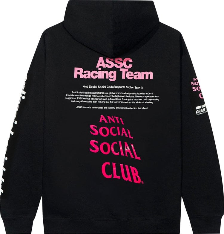 Anti Social Social Club x Gran Turismo Hoodie 'Black', black