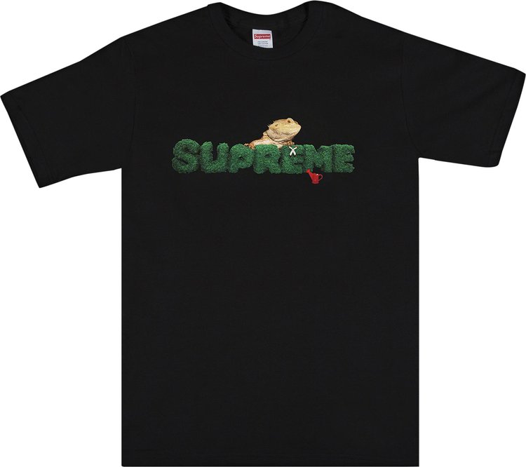 قميص Supreme Lizard Tee باللون الأسود