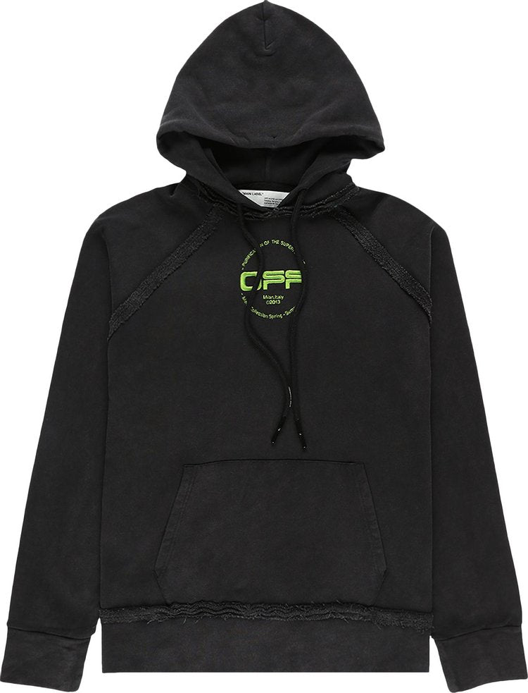 Off-White Hand Logo Incompiuto Hoodie 'Black', black