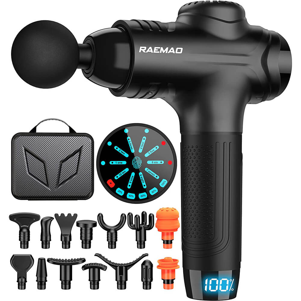 Percussion massager Raemao Handheld Deep Tissue X6, black