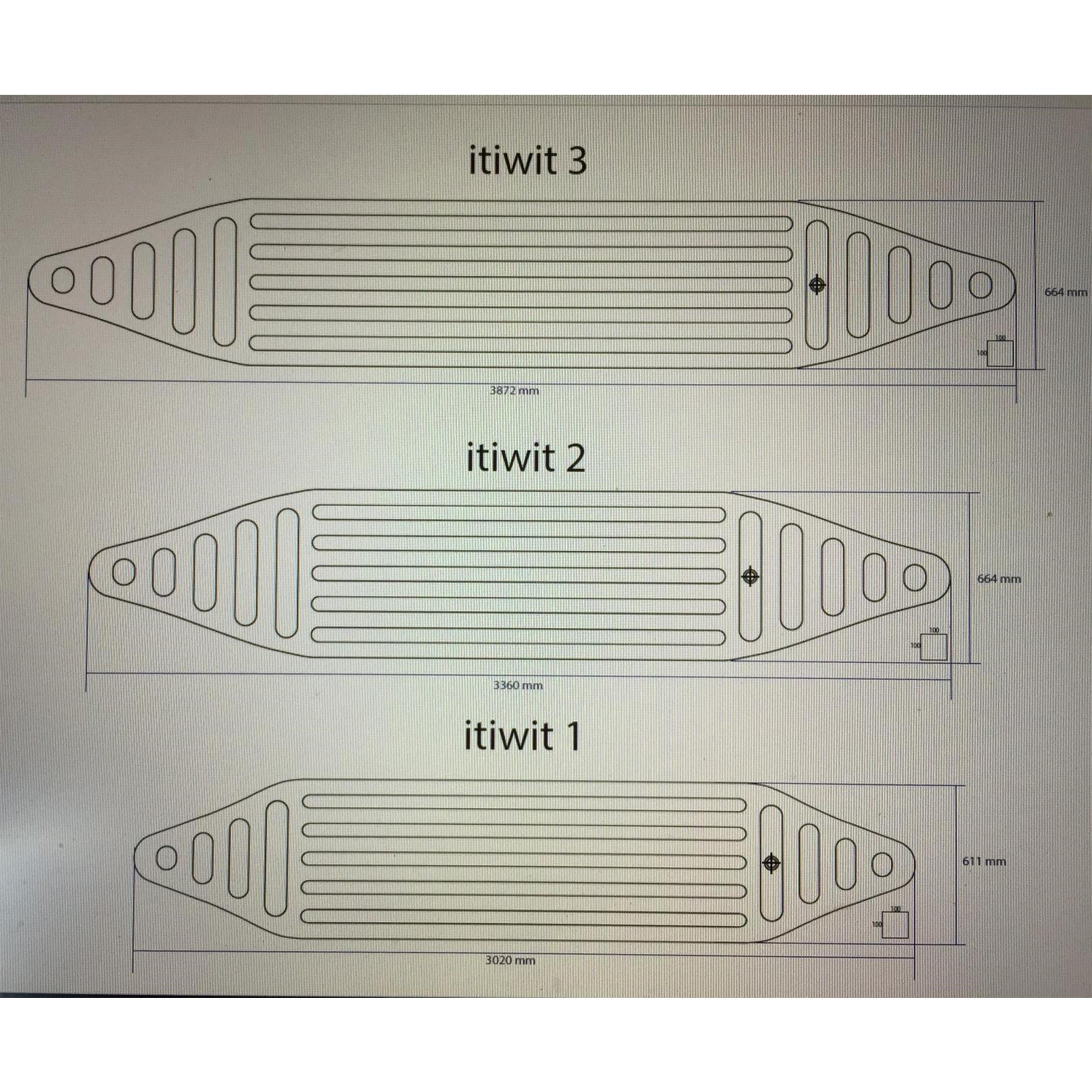 Canoe with center strap X500 ITIWIT