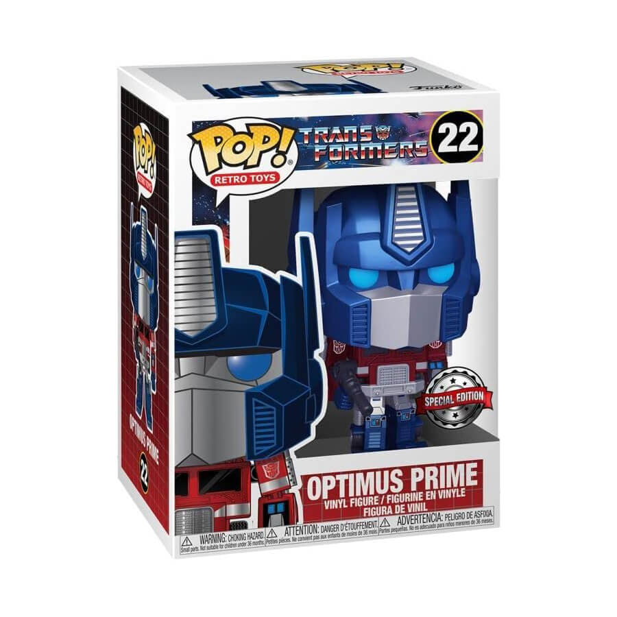 Funko Pop! Retro Toys: Transformers - Metallic Optimus Prime